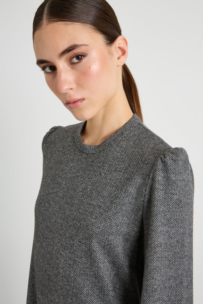 Short jacquard jersey dress Intrend - 4