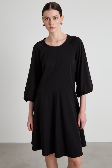 Abito svasato in jersey