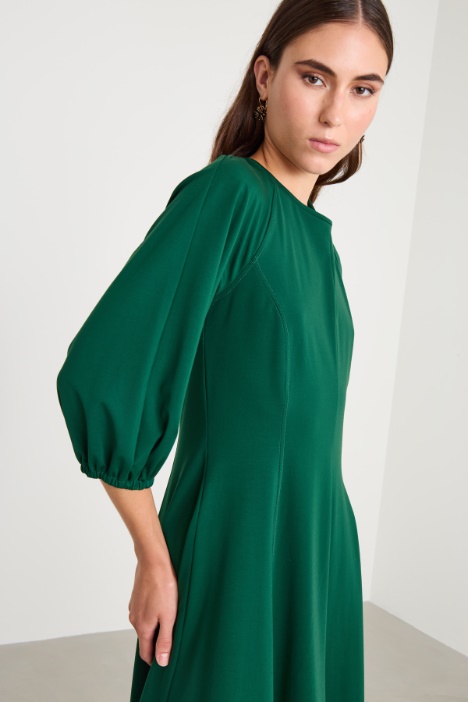 Abito svasato in jersey