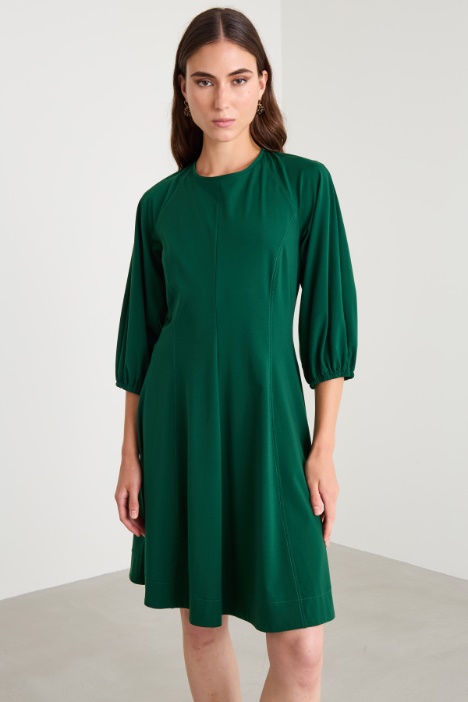 Abito svasato in jersey