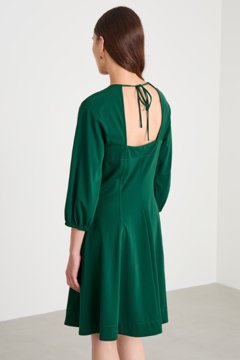 Abito svasato in jersey