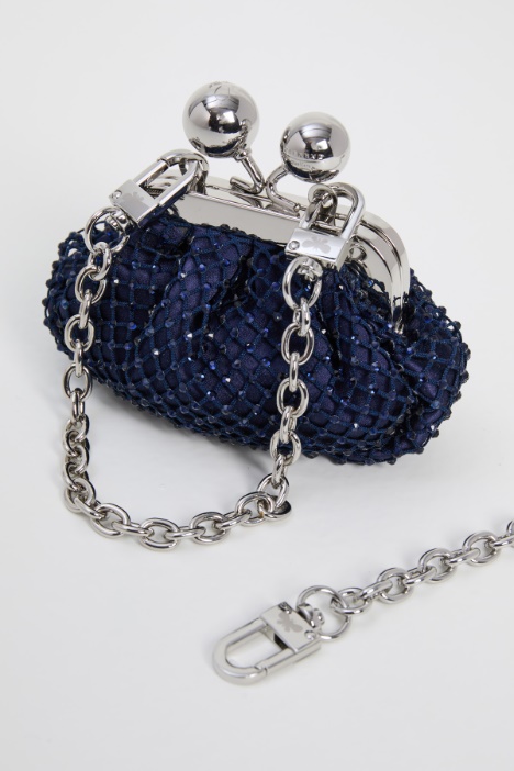 Mini bag in mesh and rhinestones Intrend - 2