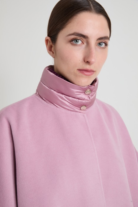 Cappa squadrata in tessuto doppio