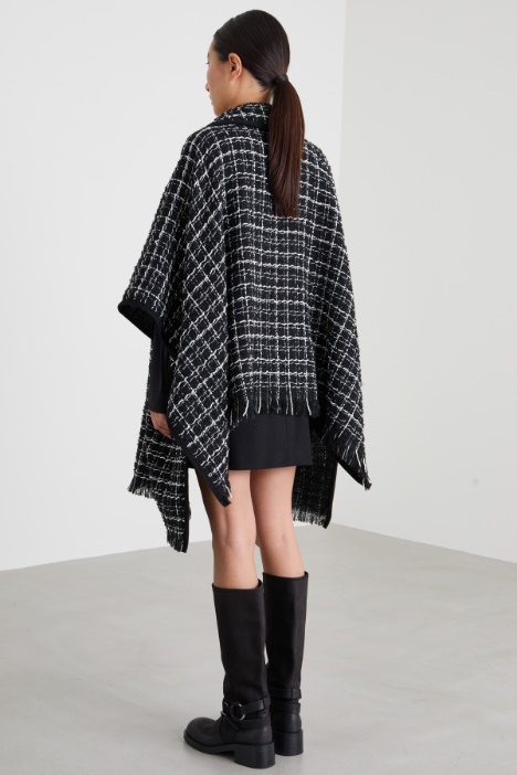 Poncho de bouclé