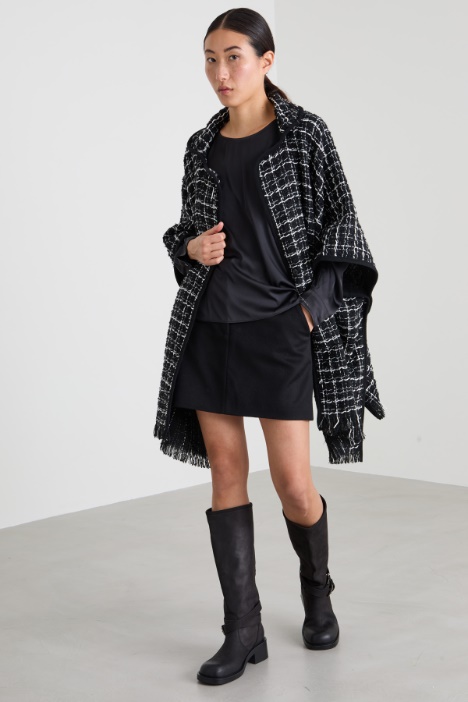 Bouclé poncho Intrend