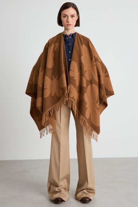 Poncho in lana jacquard Intrend - 2