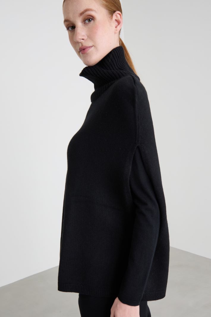 Pure cashmere poncho Intrend - 4