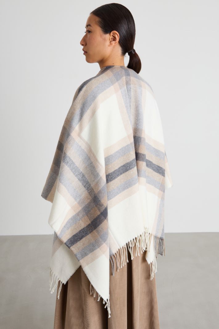 Cotton blend poncho Intrend - 3