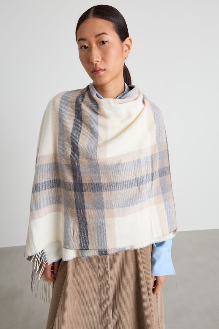 Cotton blend poncho Intrend - 2