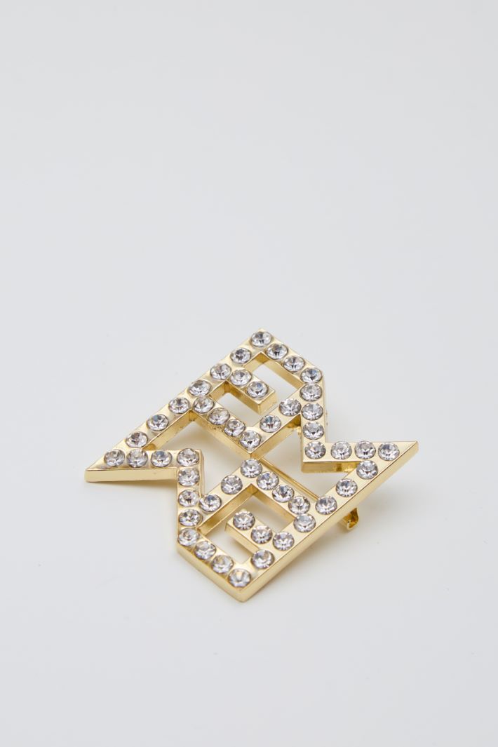 Geometric rhinestone brooch Intrend - 3