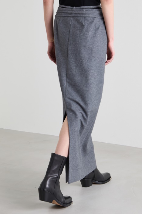 Gonna lunga in jersey