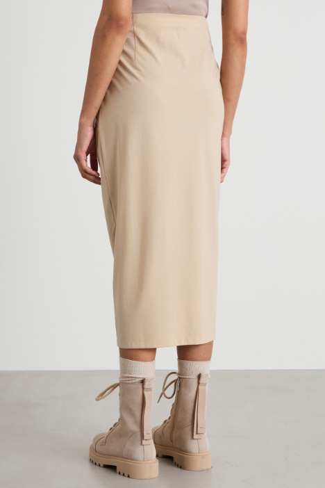 Gonna drappeggiata in jersey