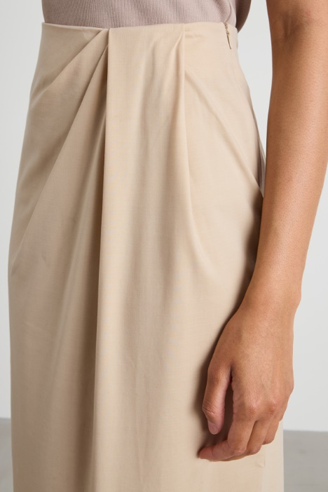 Gonna drappeggiata in jersey