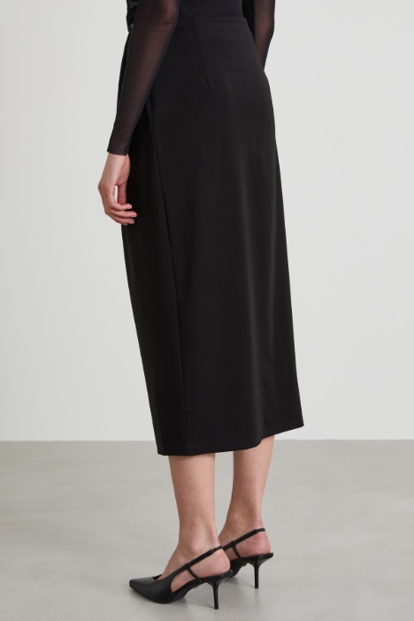 Gonna drappeggiata in jersey