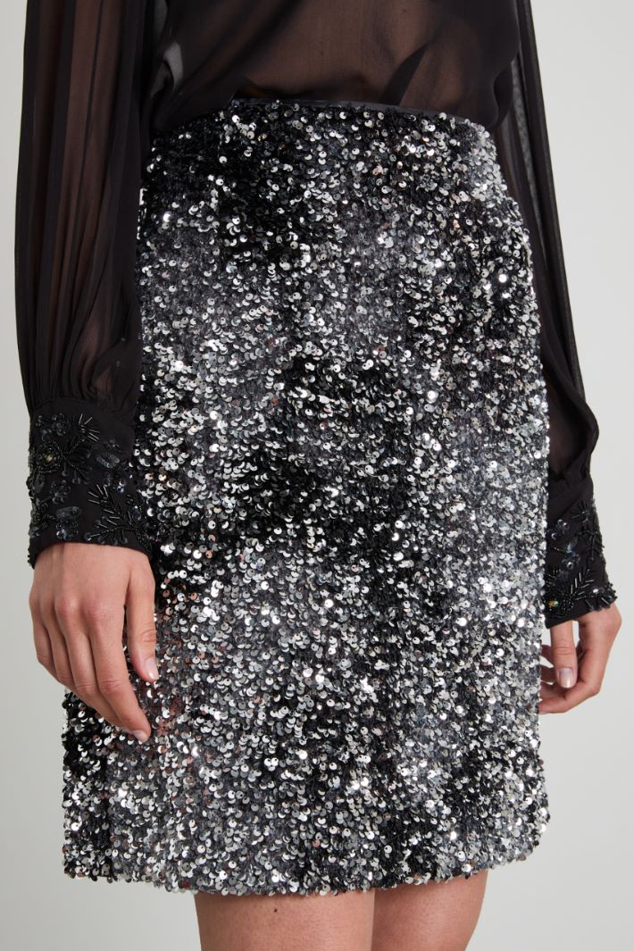 Minigonna con paillettes Intrend - 2
