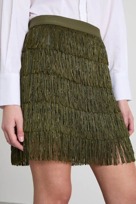 Minigonna con frange