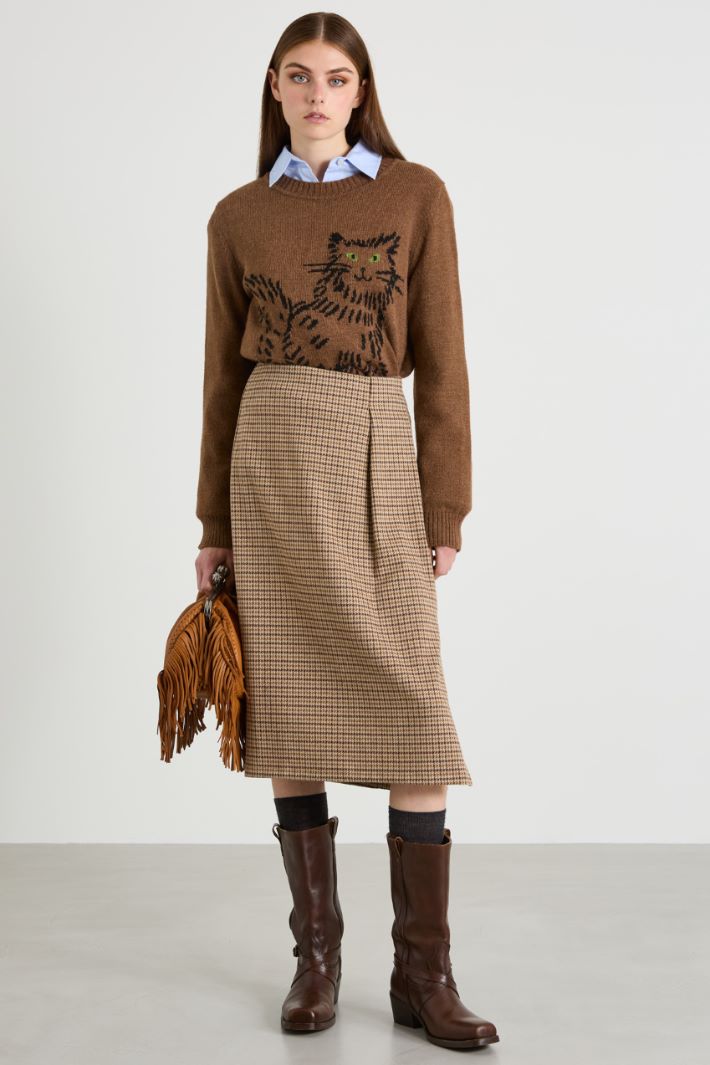 Jacquard jersey skirt Intrend