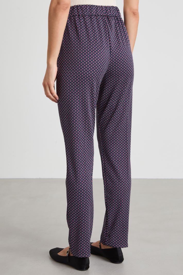 Pantaloni in jersey jacquard Intrend - 3