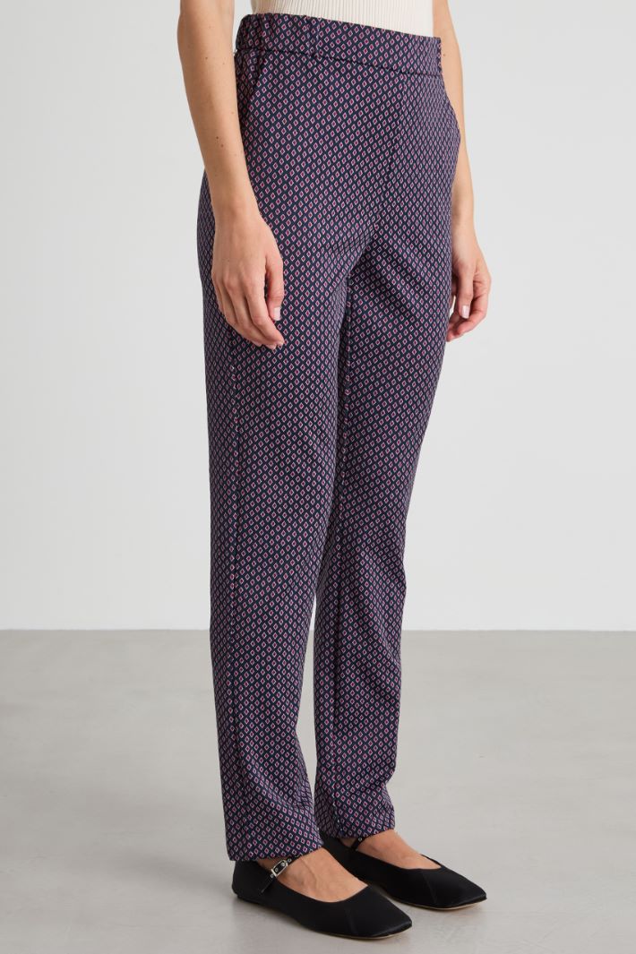 Pantaloni in jersey jacquard Intrend - 2