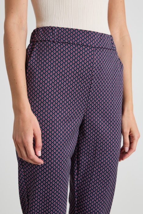 Pantalones de punto jacquard