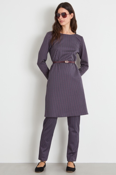 Pantaloni in jersey jacquard Intrend