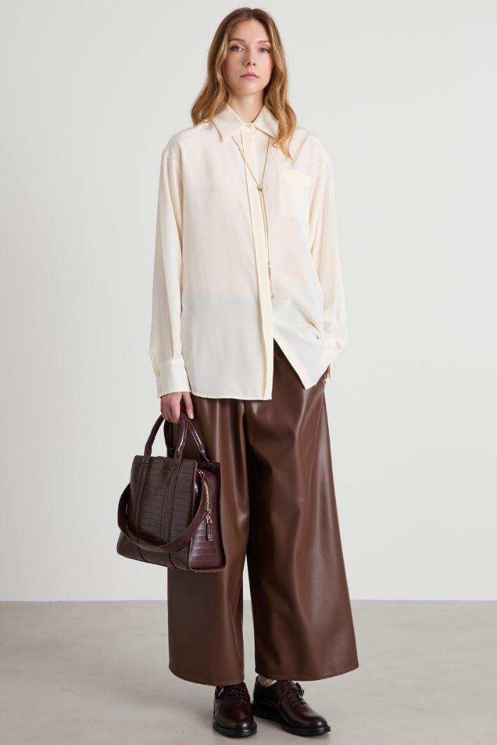 Pantaloni morbidi in similpelle Intrend