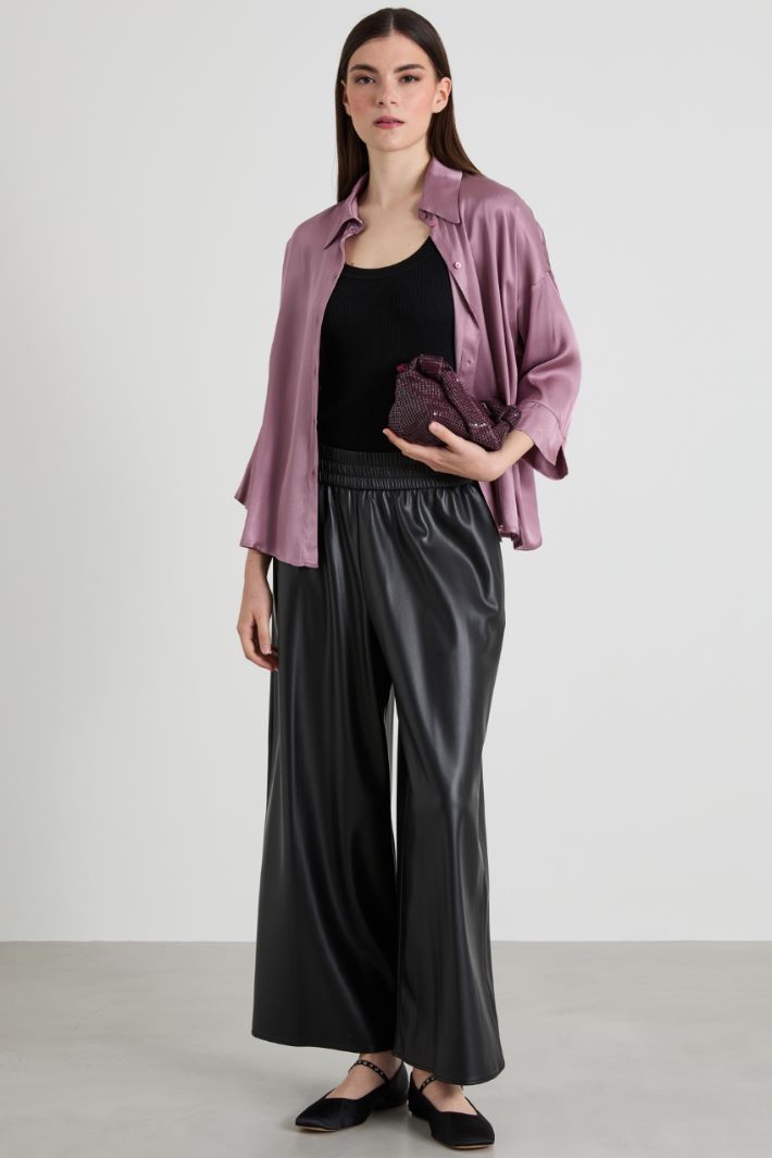 Pantaloni morbidi in similpelle Intrend
