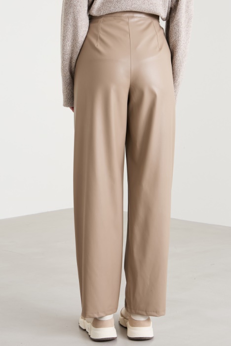 Pantaloni dritti in similpelle Intrend - 3