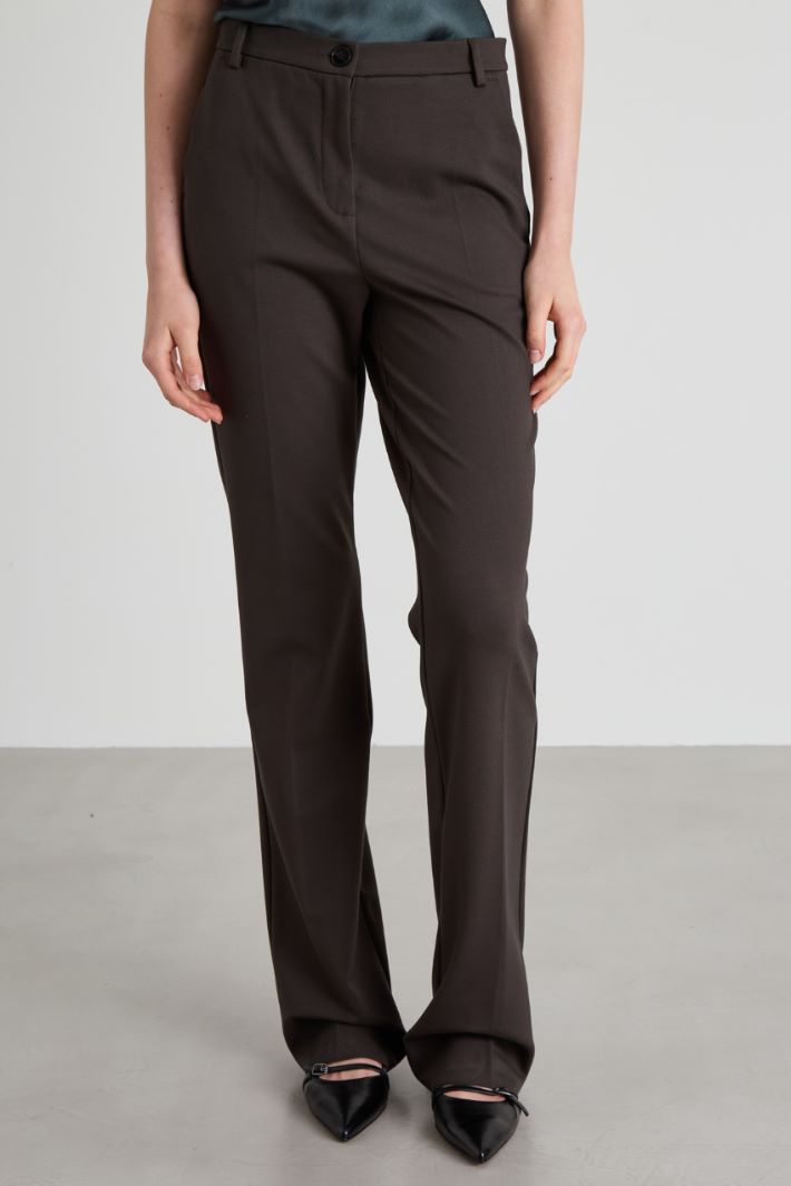 Pantaloni dritti in jersey Intrend - 2
