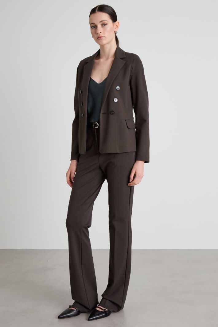 Pantaloni dritti in jersey Intrend