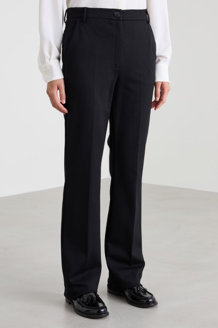 Pantaloni dritti in jersey Intrend - 2