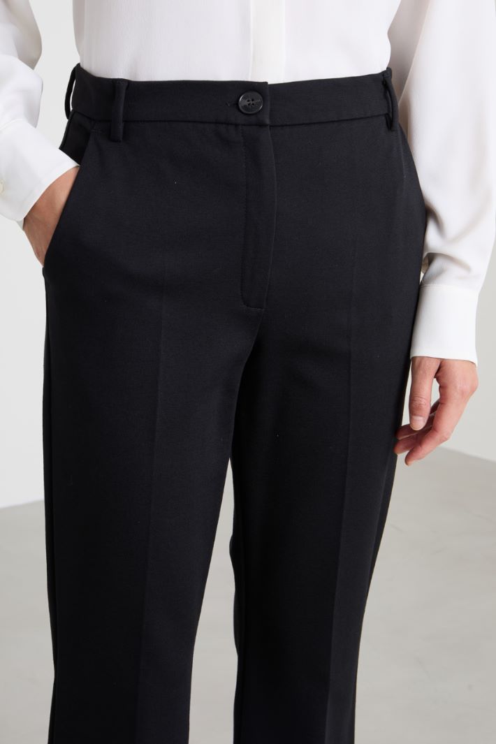 Pantaloni dritti in jersey Intrend - 4