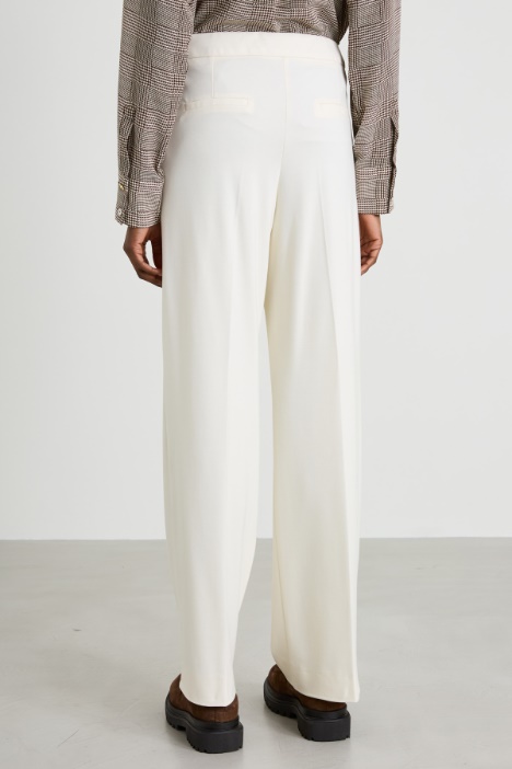 Pantaloni in jersey di viscosa