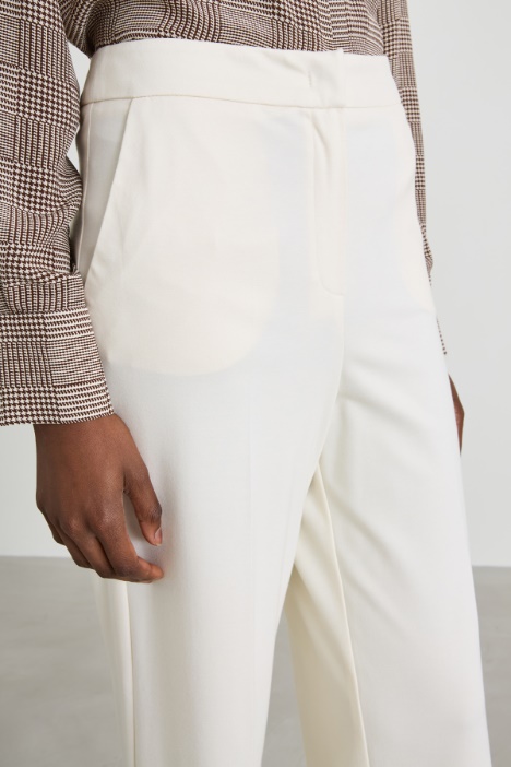 Pantaloni in jersey di viscosa