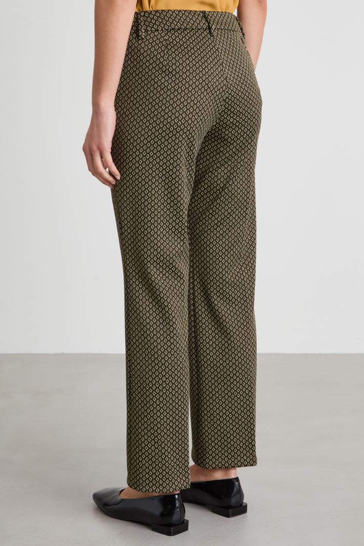 Pantaloni in jersey jacquard Intrend - 3