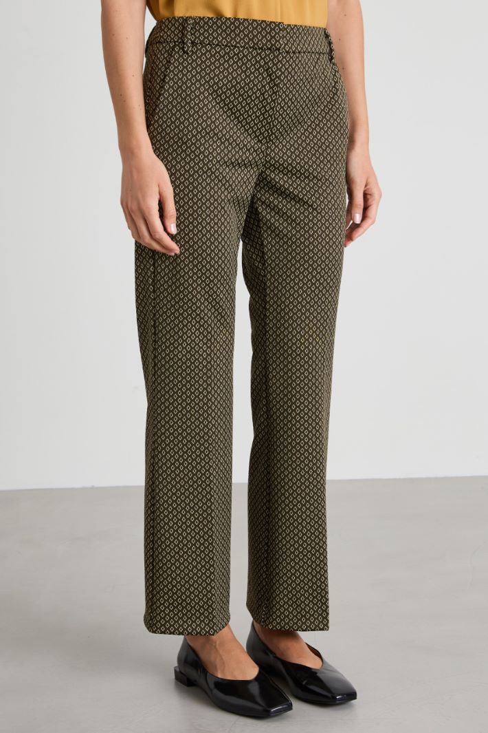 Pantaloni in jersey jacquard Intrend - 2