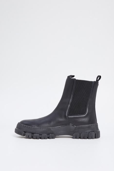 Ankle boots in vera pelle