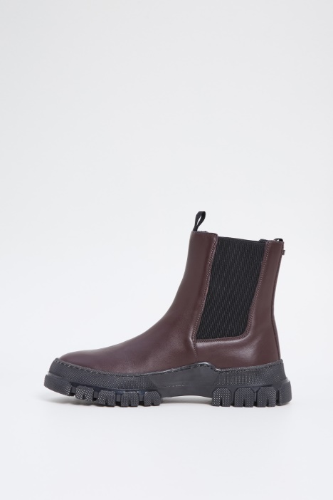 Ankle boots in vera pelle