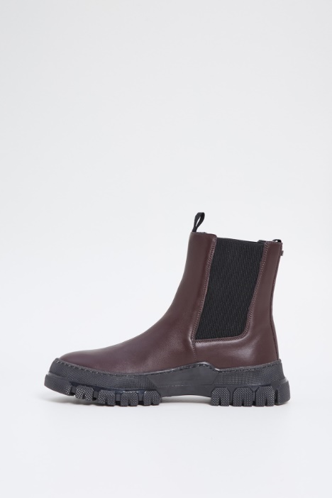 Ankle boots in vera pelle