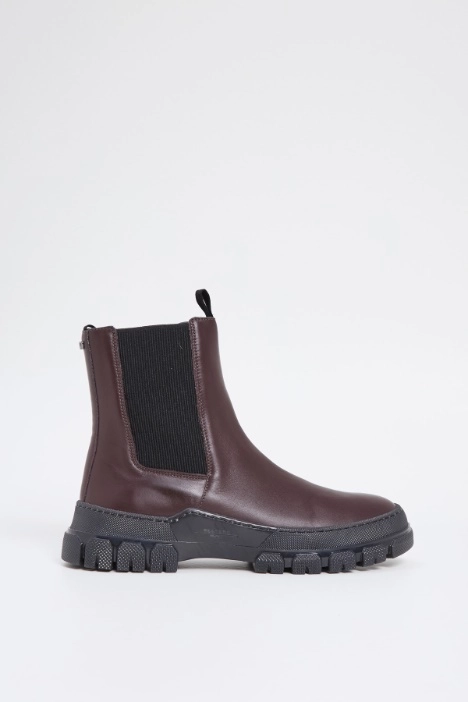Genuine leather ankle boots - Intrend