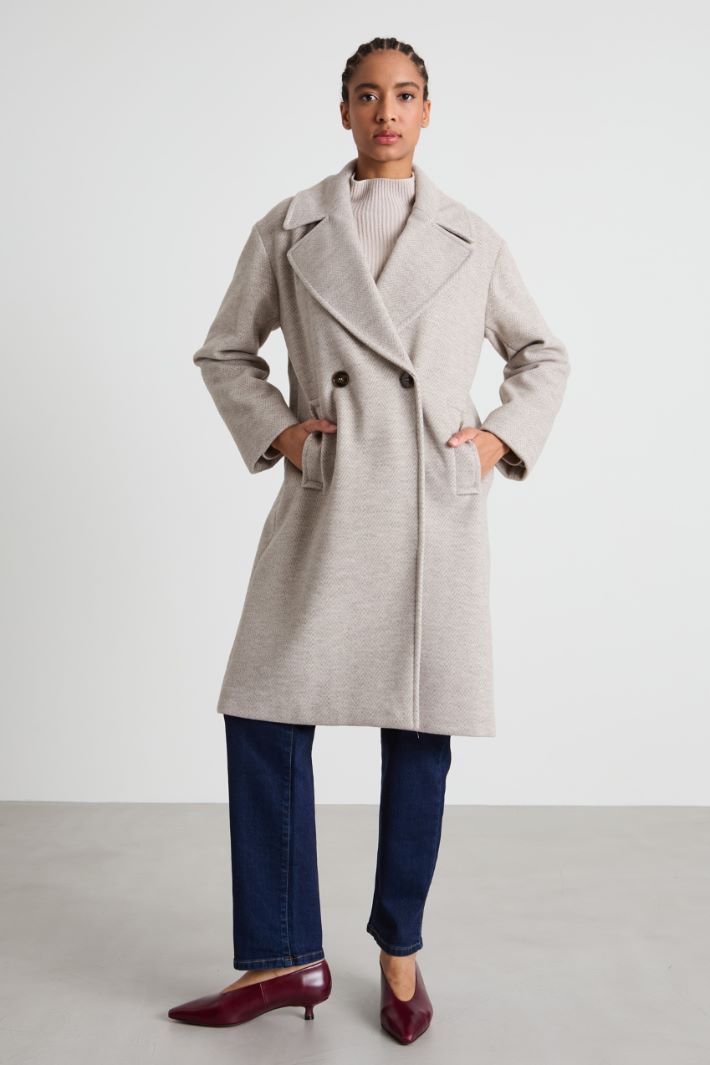 Chevron jersey coat Intrend - 2