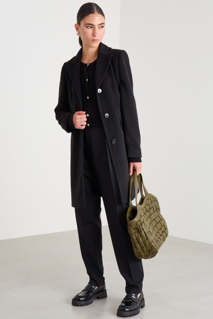 Fitted-waist coat Intrend