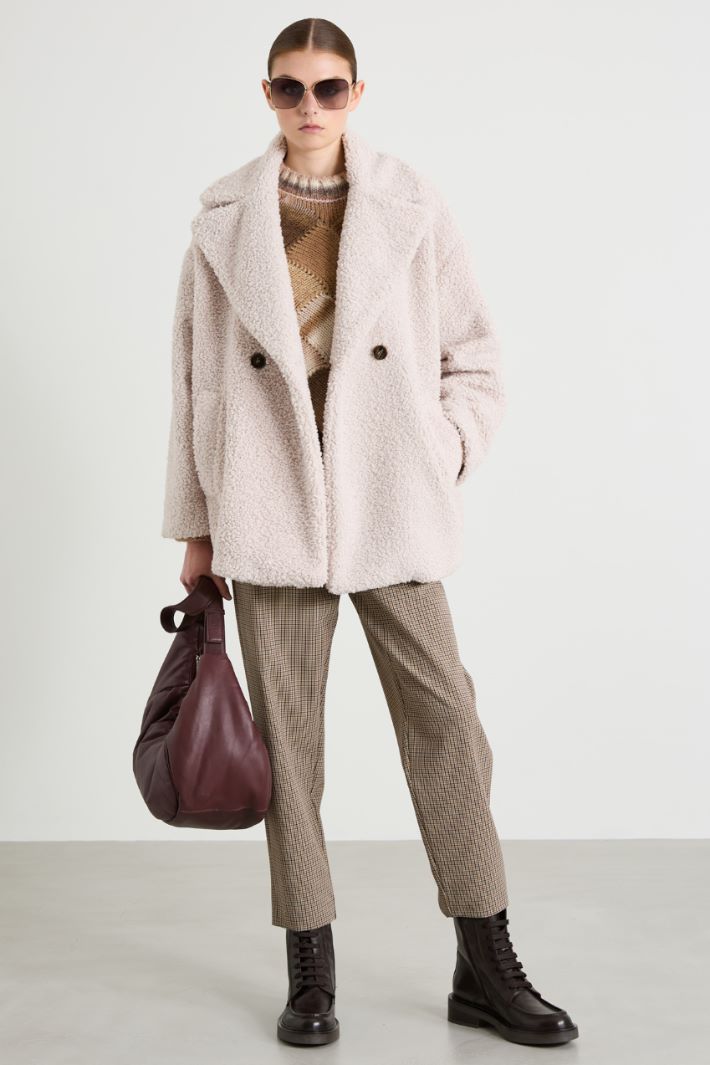 Soft pea coat Intrend