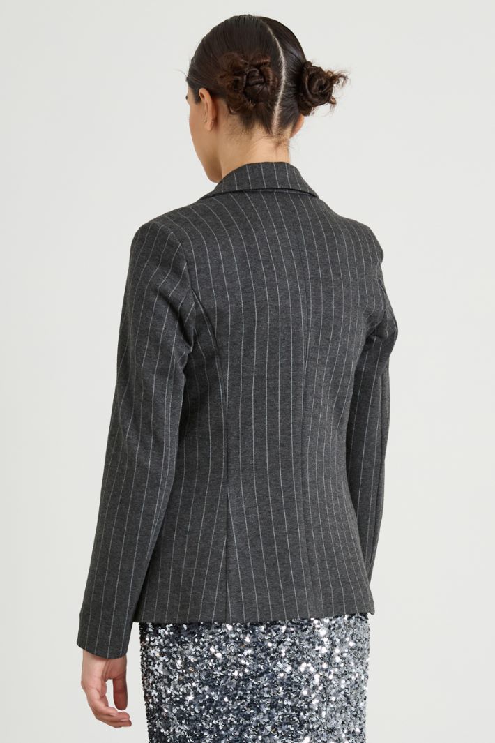 Blazer de punto ajustado