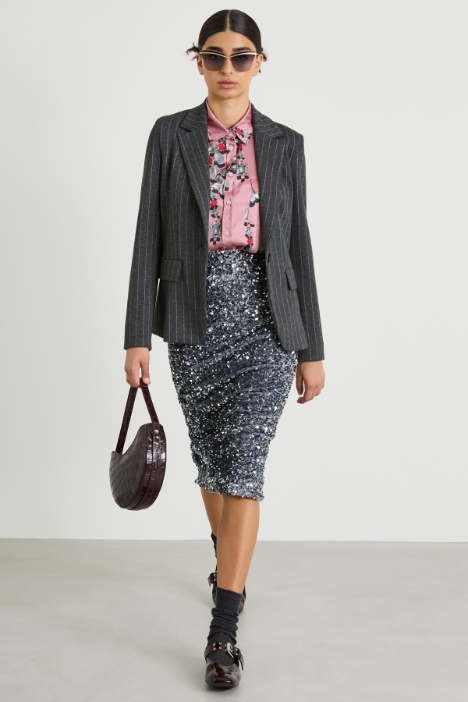 Fitted jersey blazer Intrend
