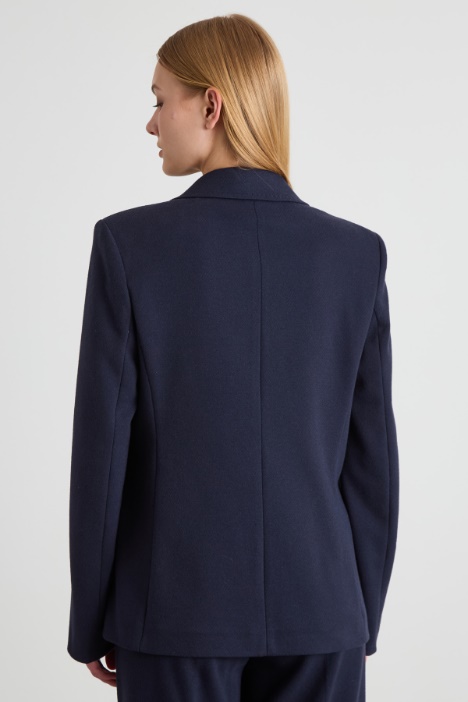 Blazer in jersey flanella