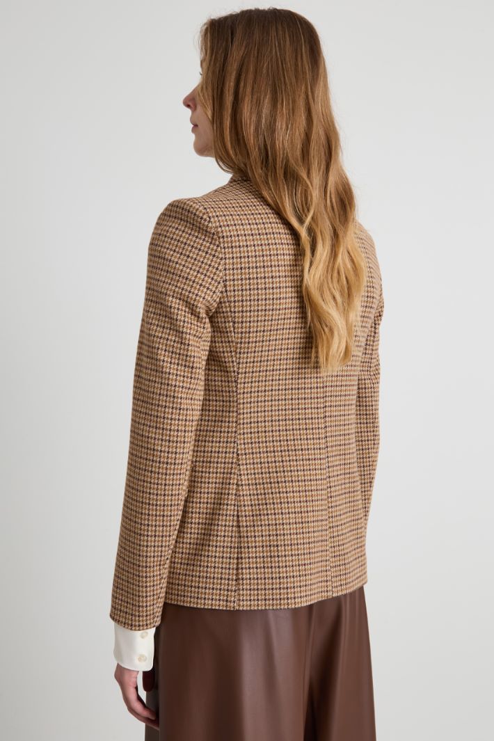 Blazer in jersey flanella