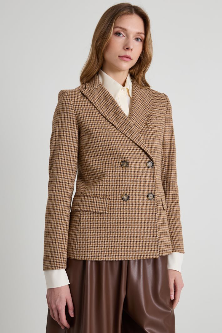 Blazer in jersey flanella