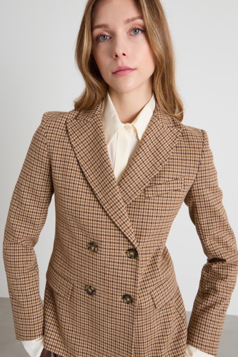 Blazer in jersey flanella