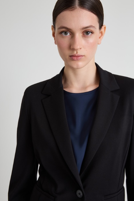 Blazer in jersey